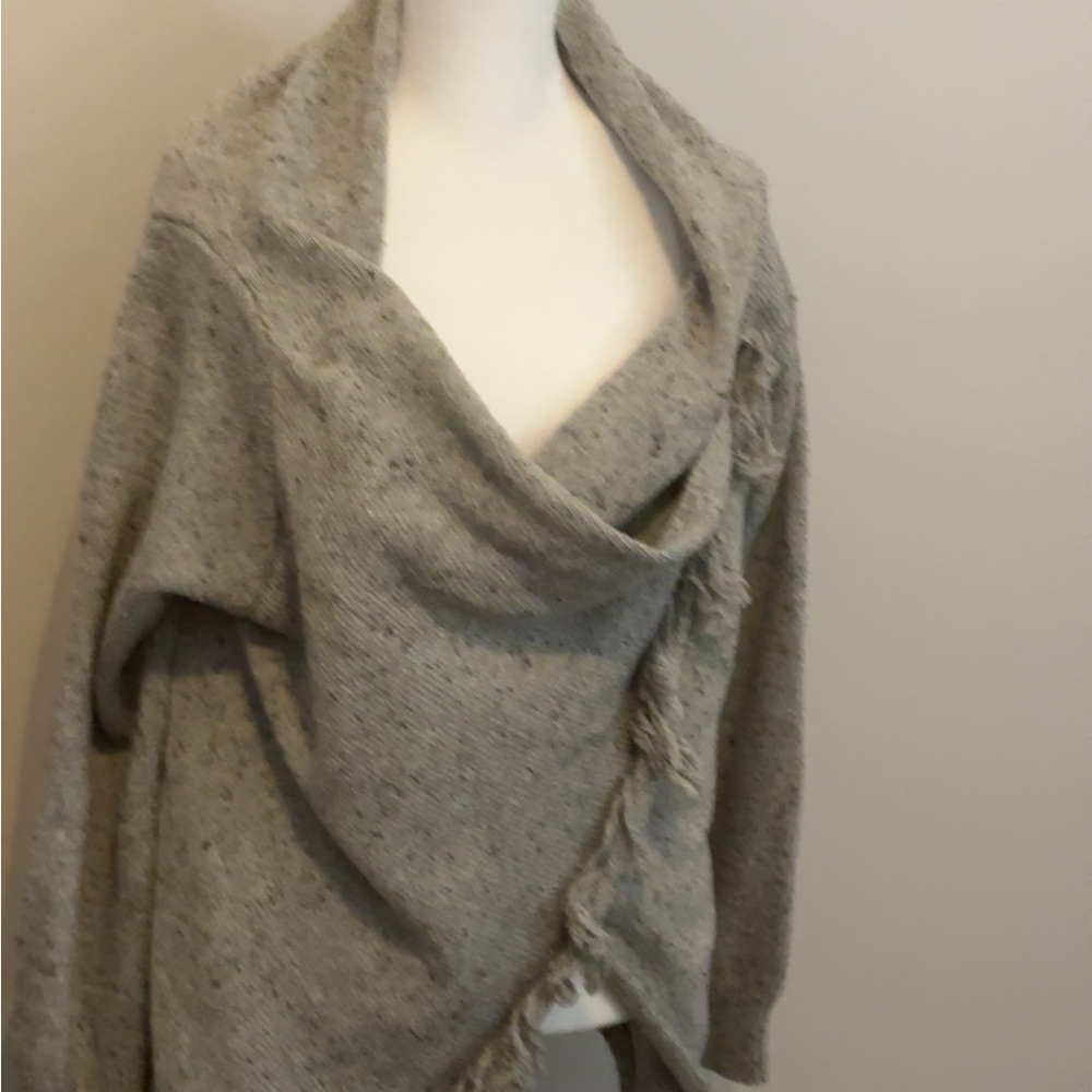 Gray Women's Sweater Wrap